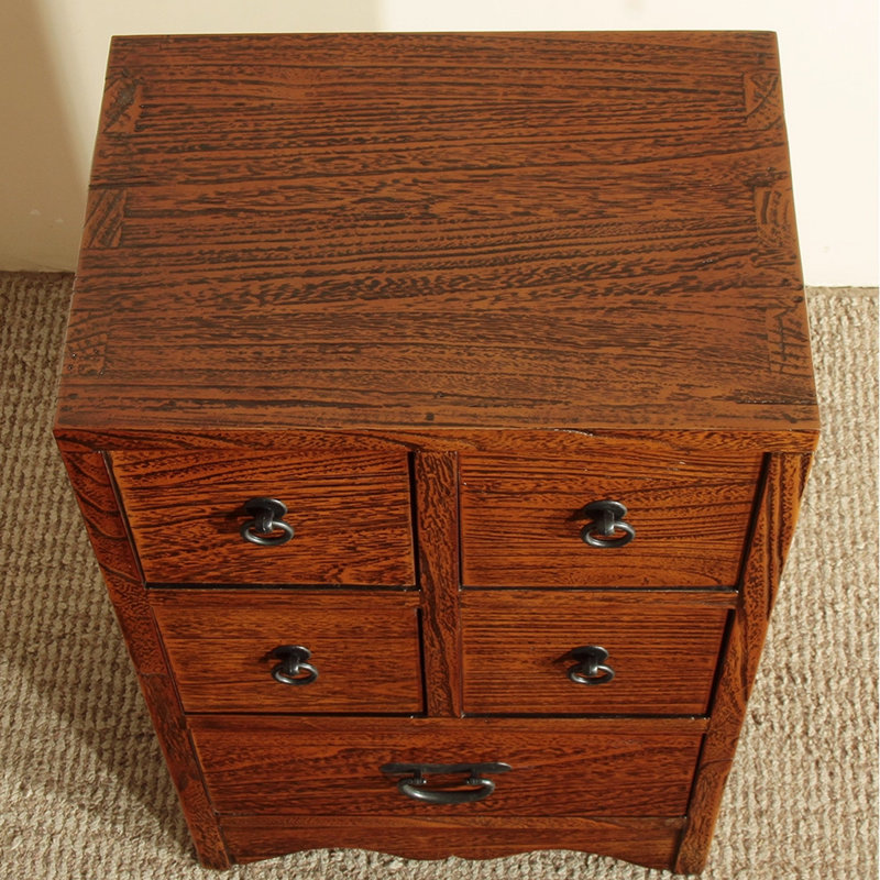 Commodes et commodes rectangulaires en bois massif brun