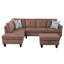 Canapé modulaire en L 3 pièces pour salon Manol-87957684-87957680