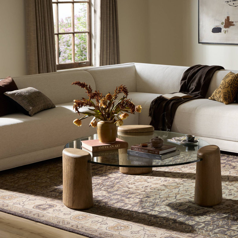 Juno Coffee Table-Drifted Oak Veneer