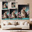  Art mural sur toile de lapin - Printemps et Pâques, décoration murale avec thème de lapin et de fleurs pour la décoration intérieure, reproduction sur toile tendue avec châssis, 24 po x 32 po-478822143