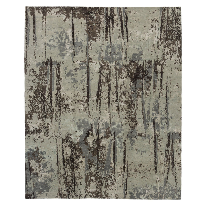Abstract Area Rug, Rectangle 8'9" x 11'6"