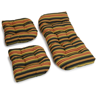 Lyndhurst Indoor/Outdoor Loveseat Cushions by Blazing Needles