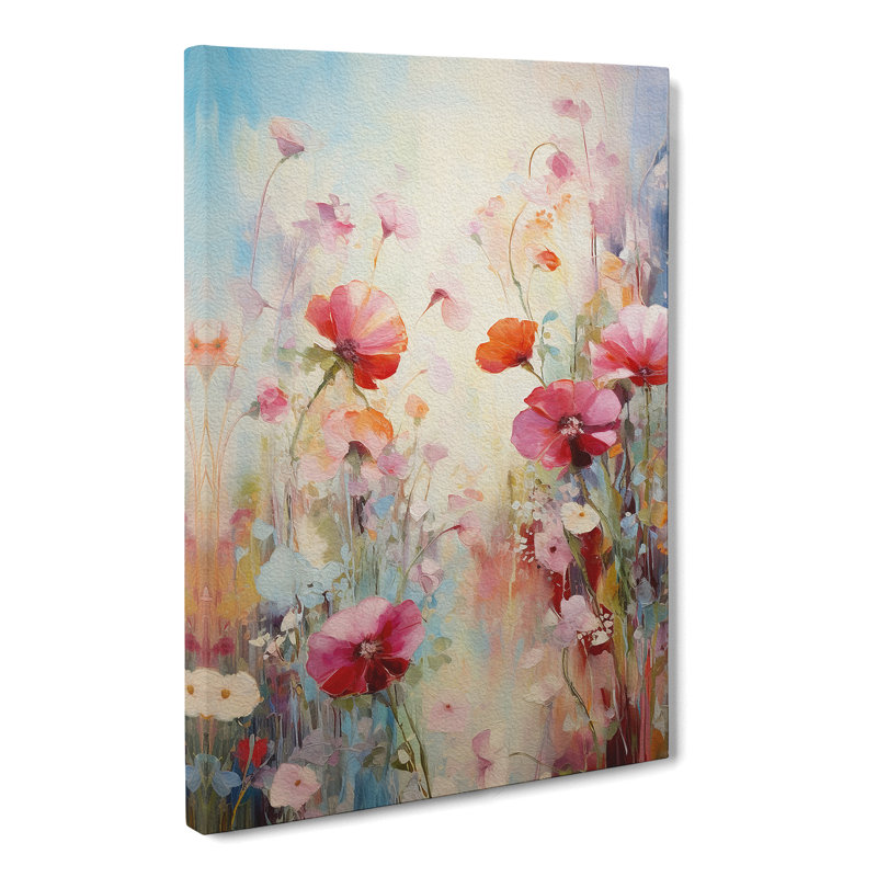 Floral Impressionism No.2 - Wrapped Canvas, 50cm H x 35cm W x 3cm D