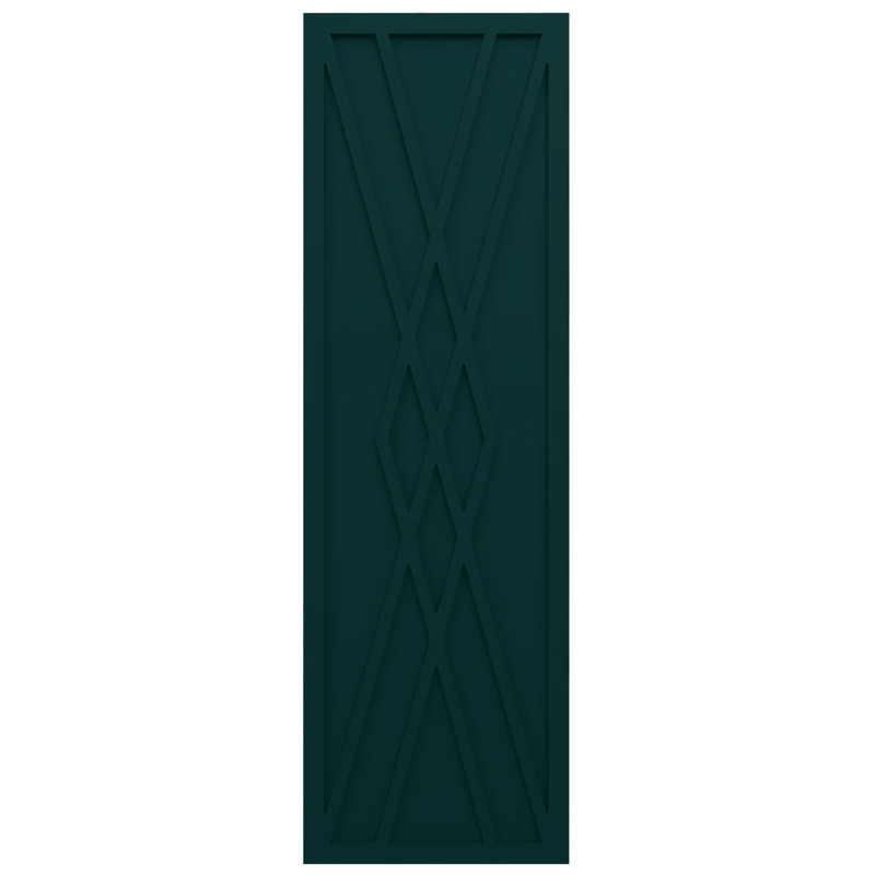 Volets de style moderne EnduraCore Composite Florence, L 12 po, Vert thermique, H 73 po