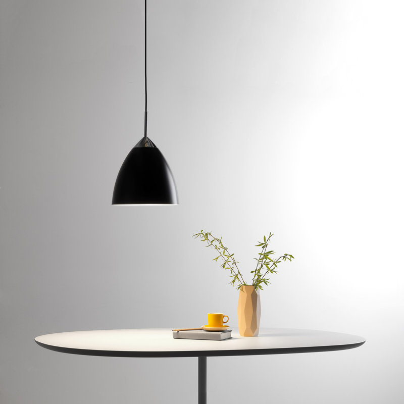 Joel 1 - Light Pendant, 11.81" H x 6.77" W x 6.77" D, Matt Black