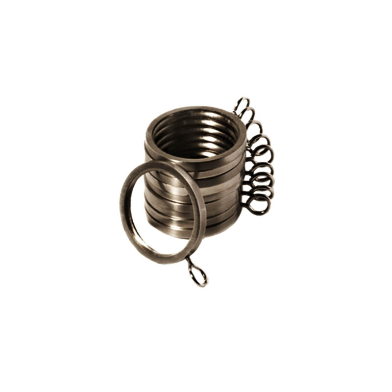 Alma Curtain Rings, 2.9cm, Anthracite