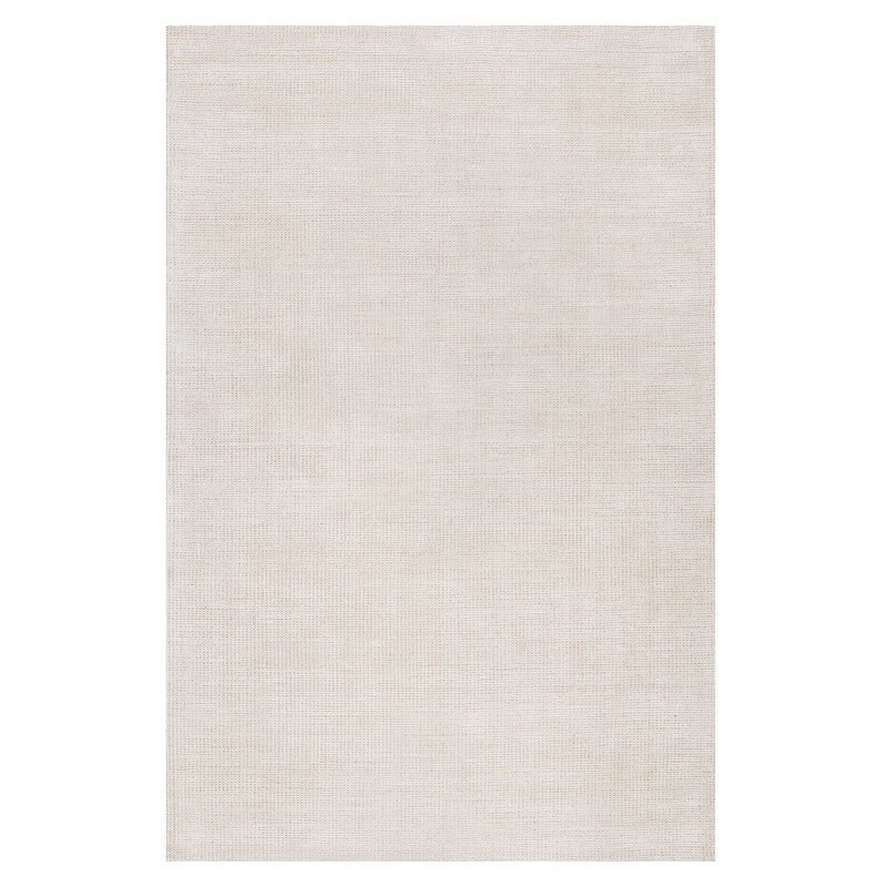 Tapis crème / en laine tissé à la machine Livas, Rectangle 3 pi 4 po x 6 pi 7 po
