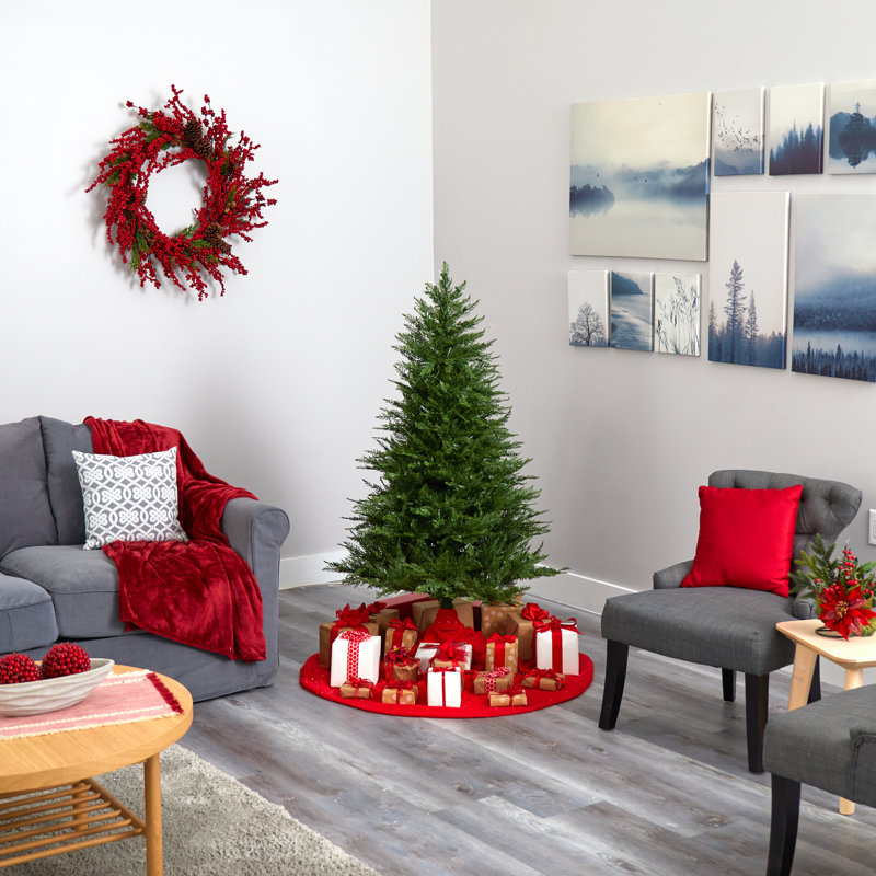 sapin de Noël artificiel vert 5 'avec 250 lumières claires