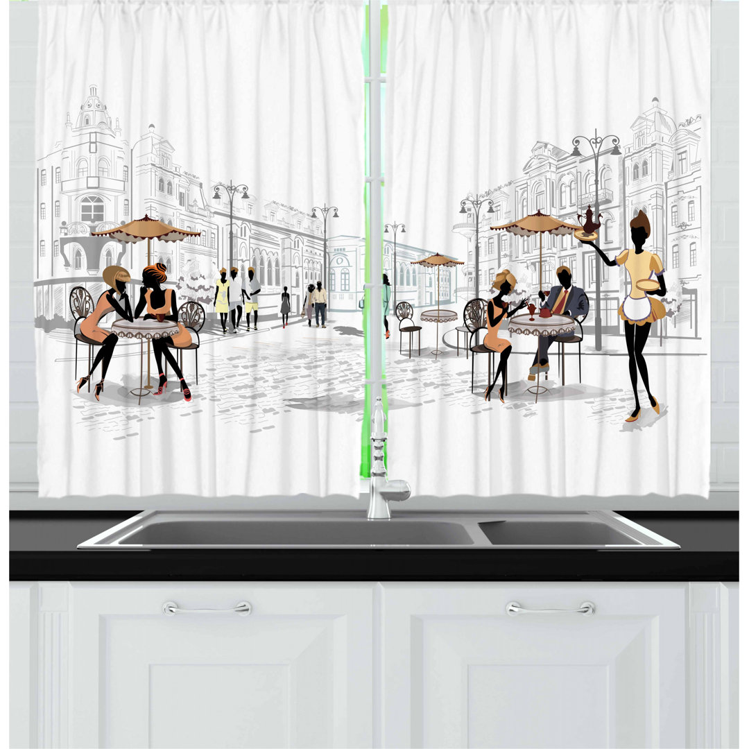 Tailored Kitchen Curtain East Urban Home