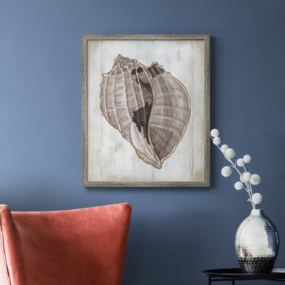 Toile encadrée de qualité supérieure Ocean Cone II - prête à être accrochée