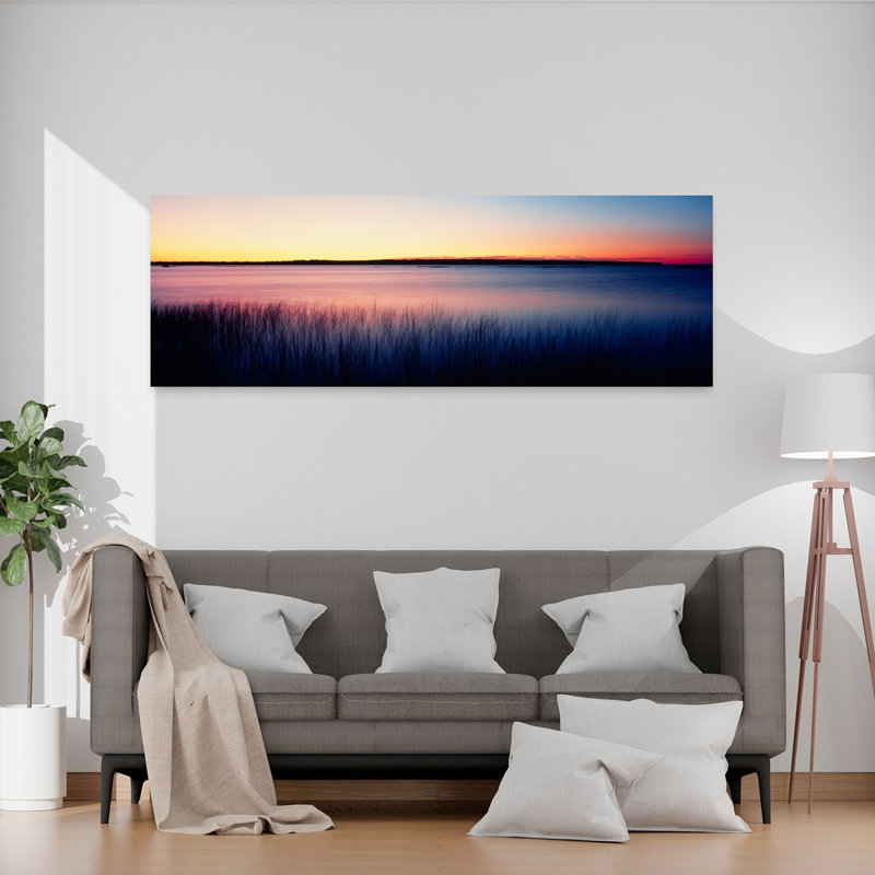 «Sunrise Lake Michigan Wi Usa Peaceful Serene Tranquil Landscape Sunrise», art mural, H 20 po x l 60 po