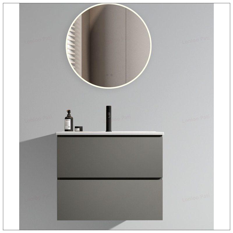 Meuble-lavabo mural 24 po avec lavabo en céramique