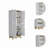 Rectangle Kitchen Pantry Light Oak And White