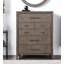 Commode Iknoor, aucun assemblage requis, finition grège fumée