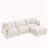 3-Seater Comfy Cloud Couches with Movable Ottoman-1405754265