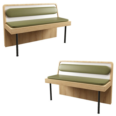 Banc rembourré simple et élégant