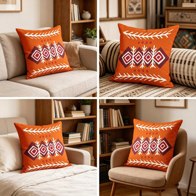 Housse de coussin bohémienne à 9 heures