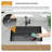30" L x 18" W Undermount Single Bowl Stainless Steel Kitchen Sink with Basket Strainer-105735557-130174690