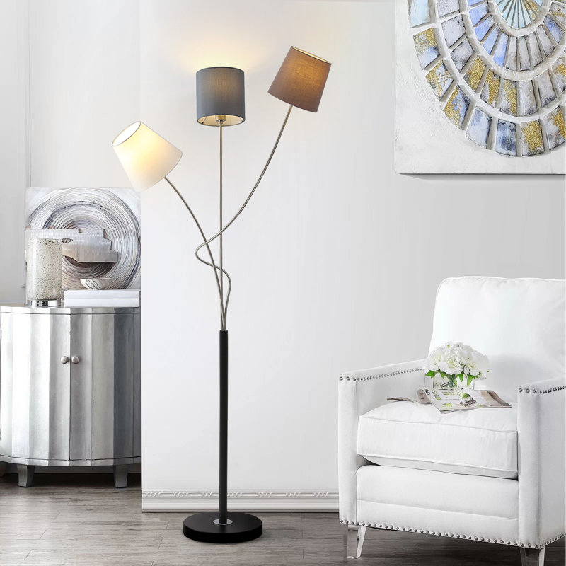 152cm Polished Torchiere Floor Lamp