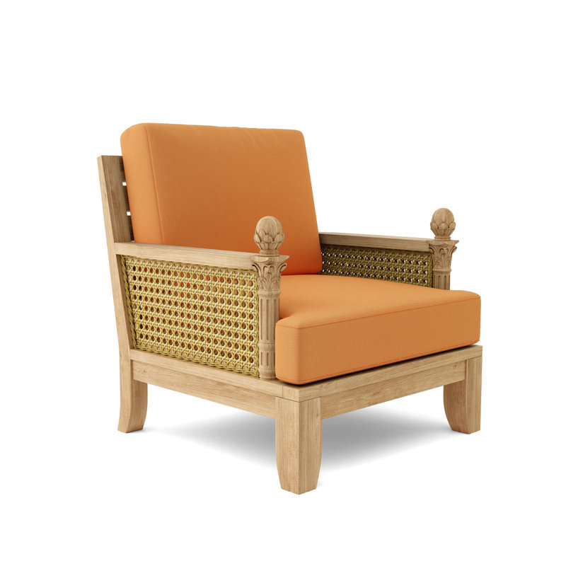 Luxe Outdoor Teak Lounge Chair