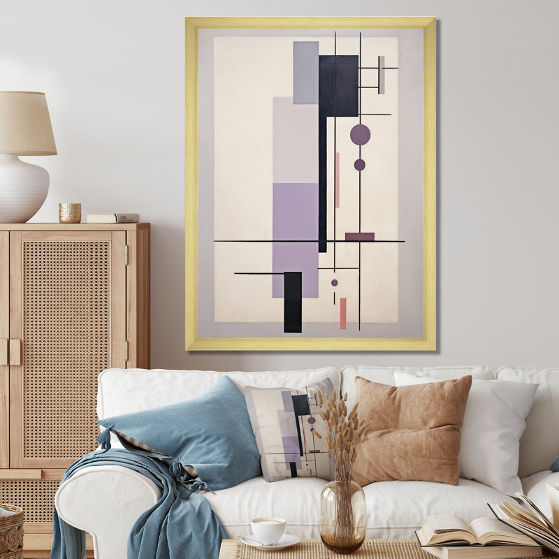Impression sur toile Jahquel, Cadre flottant doré, H 32 po x l 16 po x P 1 po