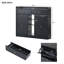 2 rangements de chaussures avec 4 tiroirs rabattables, noir, armoire pour porte d'entrée moderne et stable-1727782180