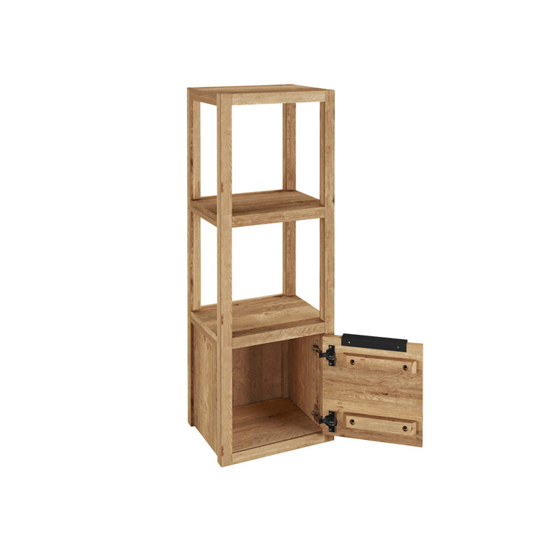 Bernstein Solid Wood Bathroom Cabinet, Wild Oak
