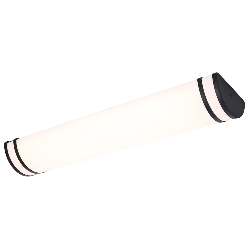  Olah LED Vanity Fixture 27K/3K/35K/4K/5K CCT Selectable, 5.71" H x 24.02" W x 2.83" D, Black