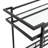Metal Bar Cart with Mirrored Shelves