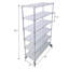 Étagère métallique à 6 niveaux, capacité de 2722 kg (6000 lb), certifiée NSF, robuste et réglable, avec roulettes et tapis de protection pour étagères, en acier chromé, pour usage commercial. Dimensions : 208 cm (82 po) H x 122 cm (48 po) L x 46 cm (18 po) P.