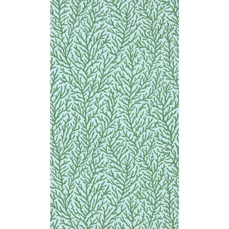 Atoll Wallpaper, Sea Glass/Emerald