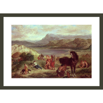 Ovid in Exile by Eugène Delacroix -Framed Giclee Print