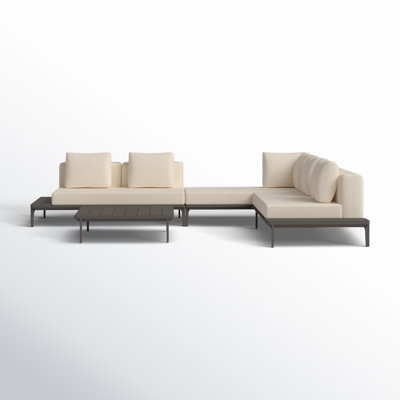Filmore 6 - Person Modular Patio Conversation Sets with Cushions