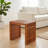 Oneridge Rectangular Teak Outdoor Side Table , 19.25'' in. W 14.75'' in. D