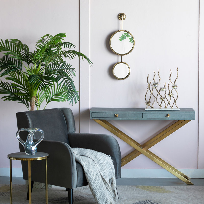 Miroir rond en fer