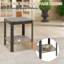 Table basse d'extérieur en osier pour terrasse avec rangement
