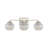 Deana 3 Light Bath Vanity with Ribbed Clear Shade-924407535