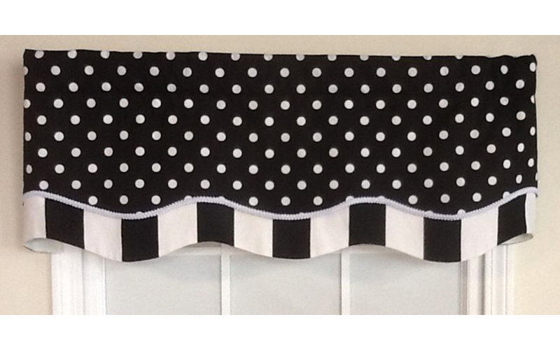 Cantonnière 50 "Bana Dotty Glory, Noir