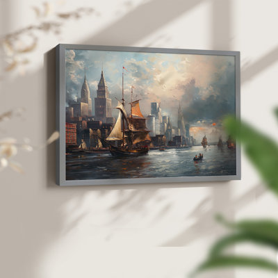 Nautical Series-CCVI -Framed Print - Restickable