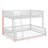 Floor-Mounted Bunk Bed Frame With Ladder, Safety Guardrails And Easy Assembly-975079724-975079725