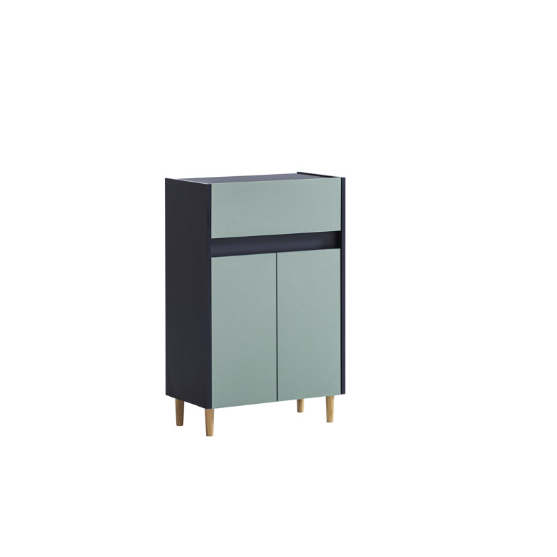 Bowery Freestanding Bathroom Cabinet, Night Blue/Pigeon Blue