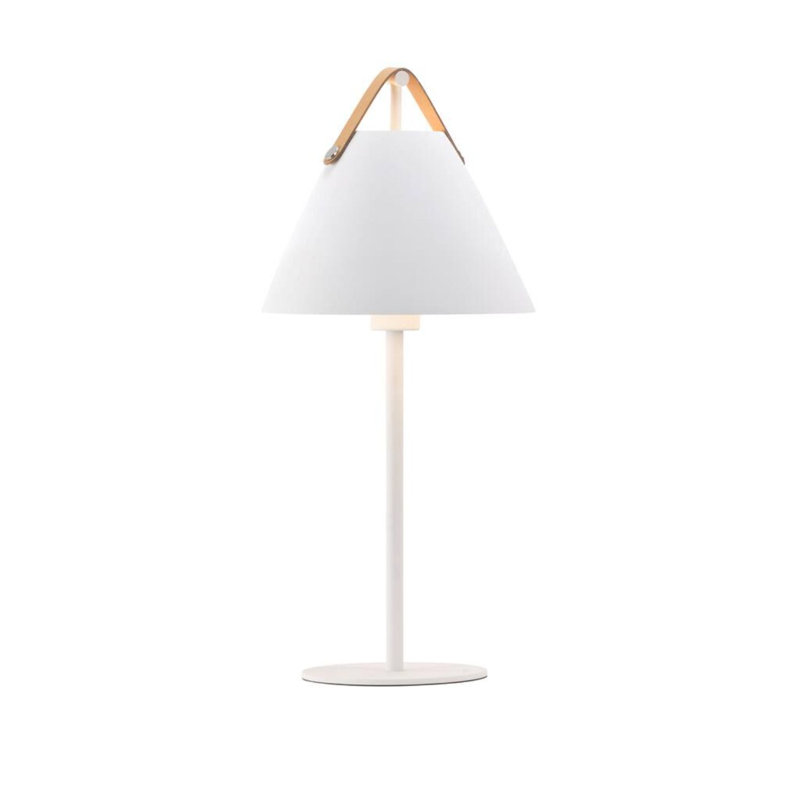  Strap Table Lamp, White