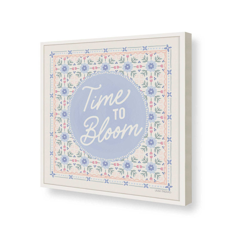 «Blooming Spring IV» par Laura Marshall, reproduction d'art, H 12 po x l 12 po, Blanc