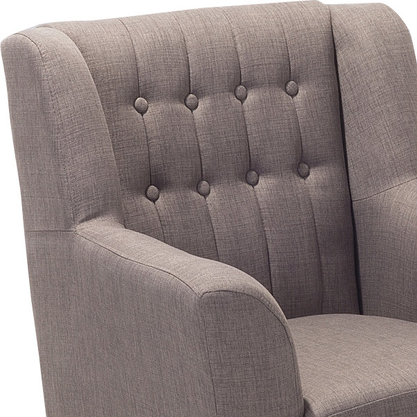 Tardif Upholstered Armchair, Light Grey