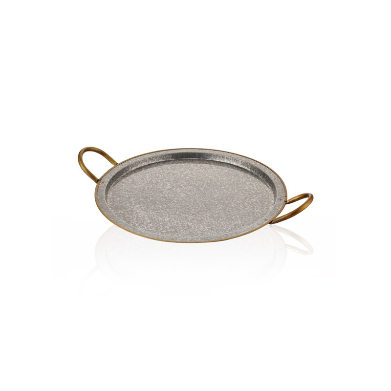 Aubepine Steel Tray, 5cm H x 40cm W x 51cm D