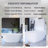 59" Solid Surface Freestanding Soaking Bathtub in Matte White