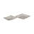 Modern Metal Aluminum Tray and Plate Set with Decorative Cut-Out Design, Contemporary Square Style Accent Display, Durable Lightweight Structure, Nesting Plate for Versatile Styling Set of 2-918919990