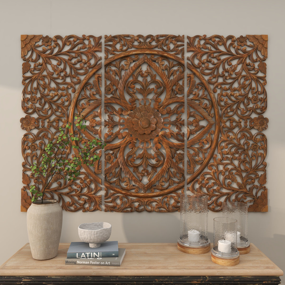 Mistana™ 3 Piece Brown Wood Wall Decor Set & Reviews - Wayfair Canada