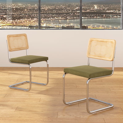 Chaise d'appoint en velours Walsh
