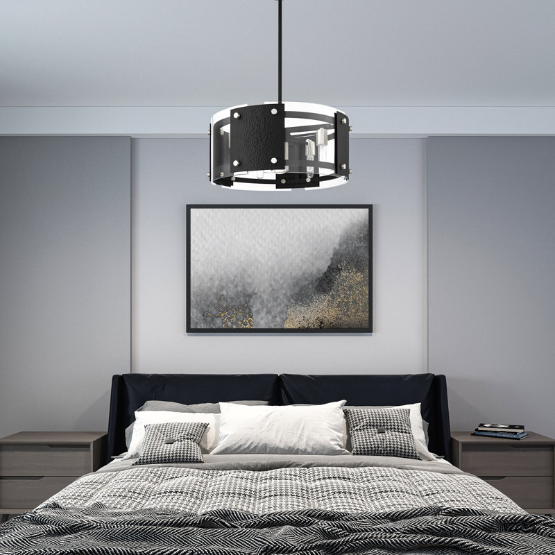 Barcelo 6 - Light Matte Black Pendant